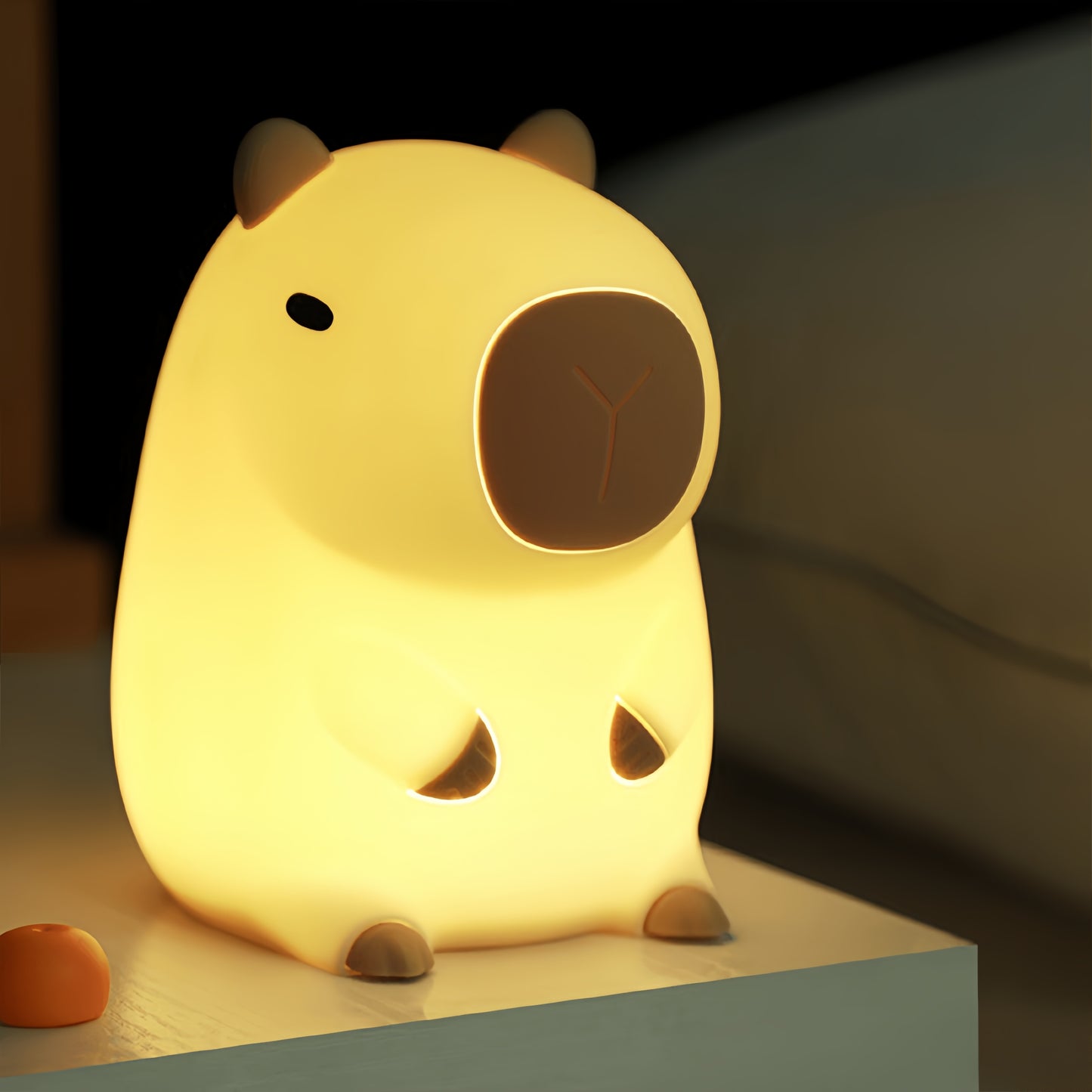 Veilleuse spongieuse Capybara - Lilubu - Cadeau parfait 🎁